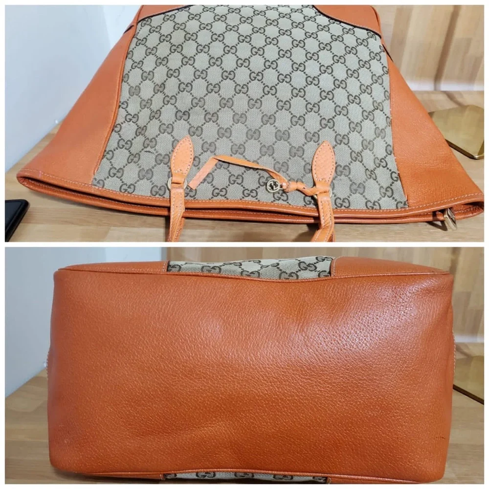 Authentic GUCCI Monogram Medium Bree Zippered Shoulder Bag - Picture 9 of 14